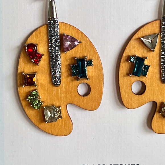 Paint Palette 🎨 gem detail wooden BNIB - Picture 5 of 6